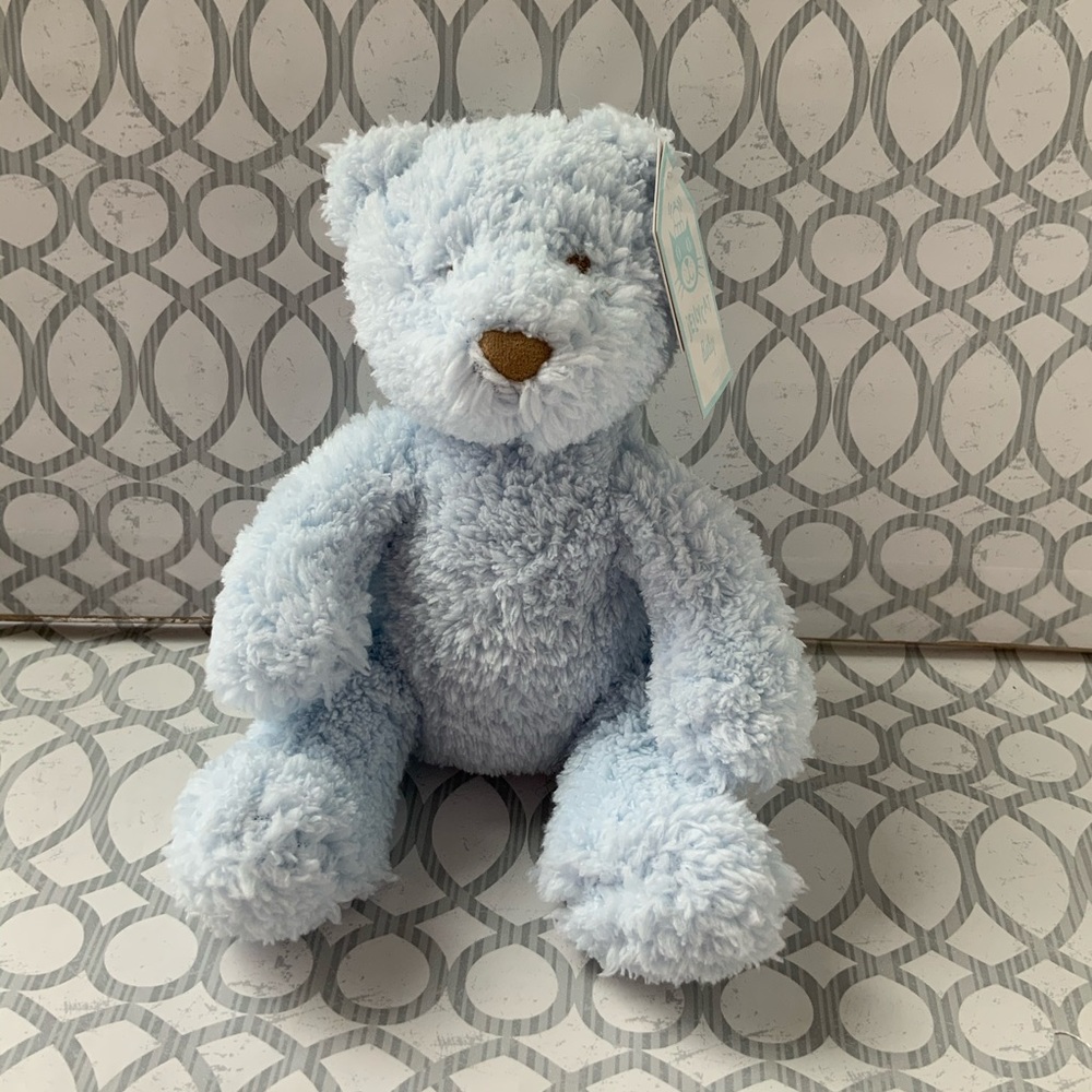 Vintage- hard to find- Jellycat London Beginning Bebe Blue Bear Rattle- only One
